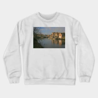 River Frome, Wareham, January 2022 Crewneck Sweatshirt